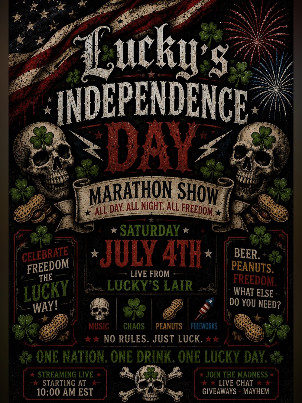 Lucky’s Live Show Flyer *DO NOT BUY*
